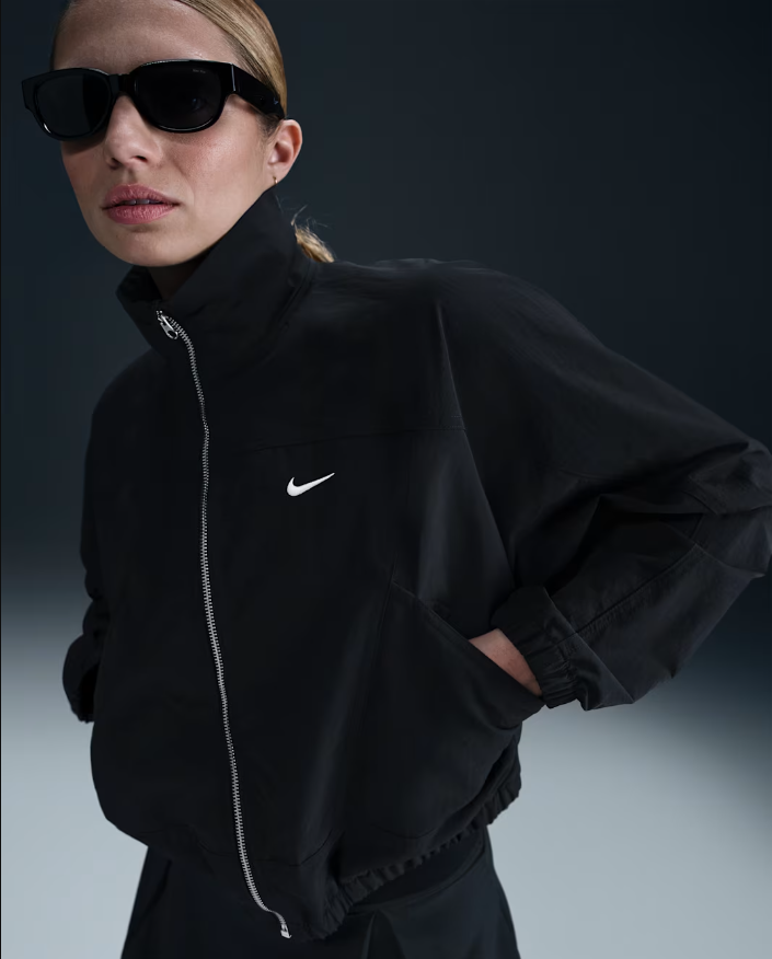 Nike Solo Swoosh Satin Bomber Jacket