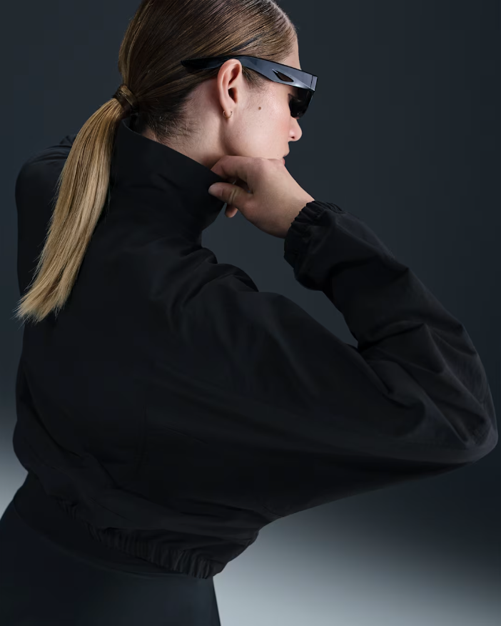 Nike Solo Swoosh Satin Bomber Jacket