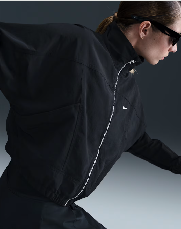 Nike Solo Swoosh Satin Bomber Jacket