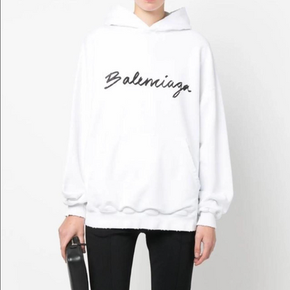 Political Hooded Cotton Sweatshirt