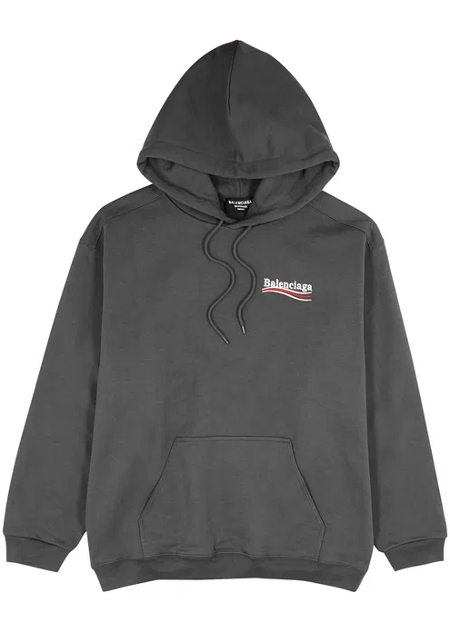 Political Hooded Cotton Sweatshirt