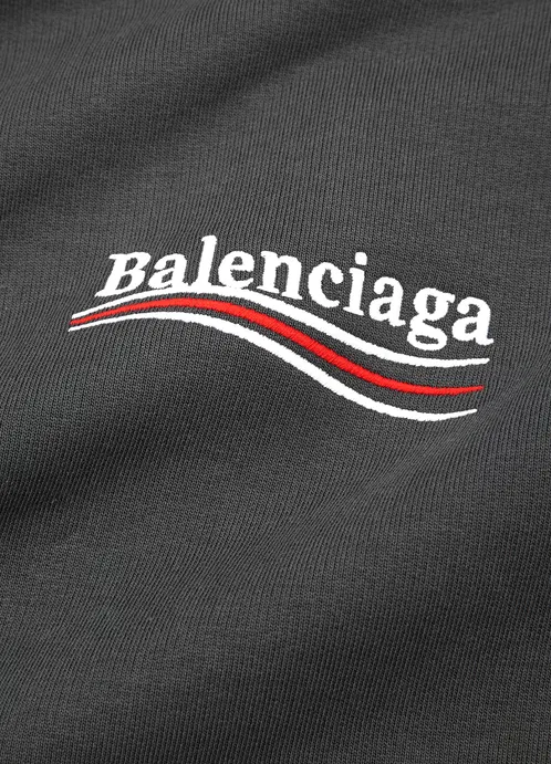 Political Hooded Cotton Sweatshirt